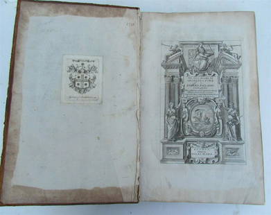 1755 THE FOUR BOOKS OF ARCHITECTURE Andrea Palladio antique ILLUSTRATED ENGLISH: Palladio (Andrea) The Four Books of Architecture 4 engraved architectural titles, 11 engraved illustrations/diagrams in text and 191 plates only (of 205, lacking plates XLIII in Book 2, III-XV in Book