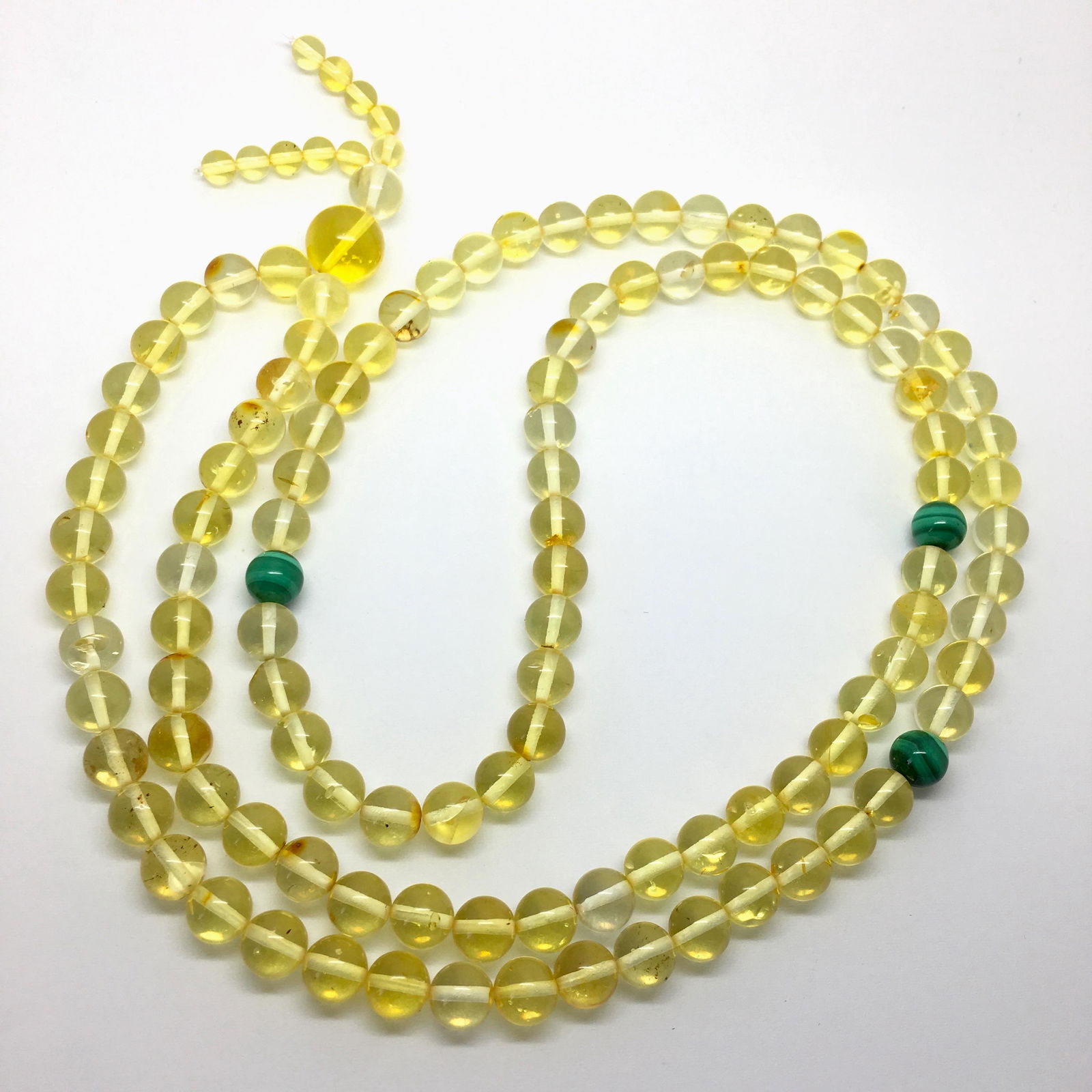 Phenomenal Amber Mala made from Round Amber beads (1 of 10)