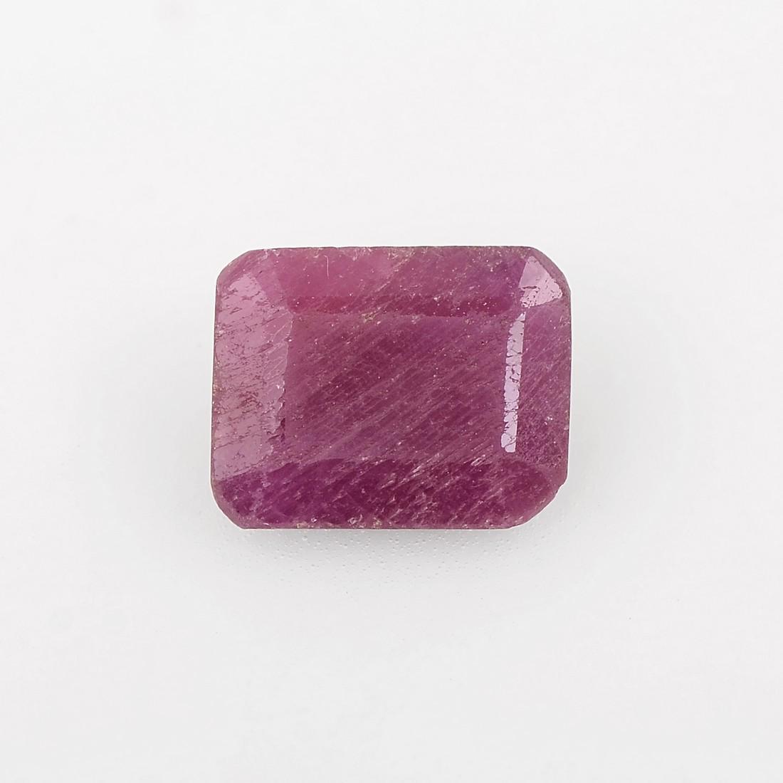 Octagon Shape Red Color 3 Carat Natural Ruby Loose Gemstone 1 Pieces (1 of 7)
