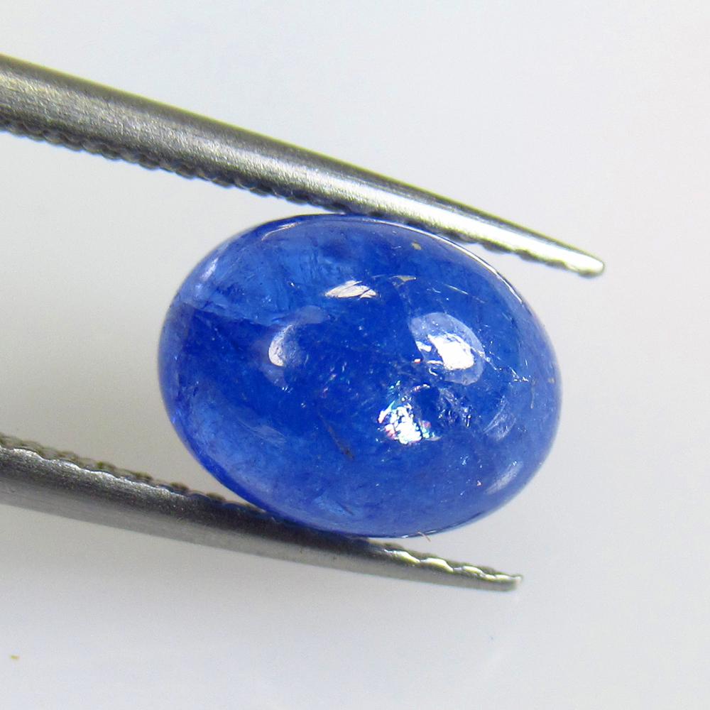 2.83 Ctw Natural Tanzanite Oval Cab: No Reserve! Title: 2.83 Ctw Natural Tanzanite Oval Cab Stone Clarity: Transparent Gemstones: Tanzanite Carat Weights: 2.83 Size/Dimensions: 9.10 x 7.00 x 4.80 mm Additional Information: Top Quality Lu