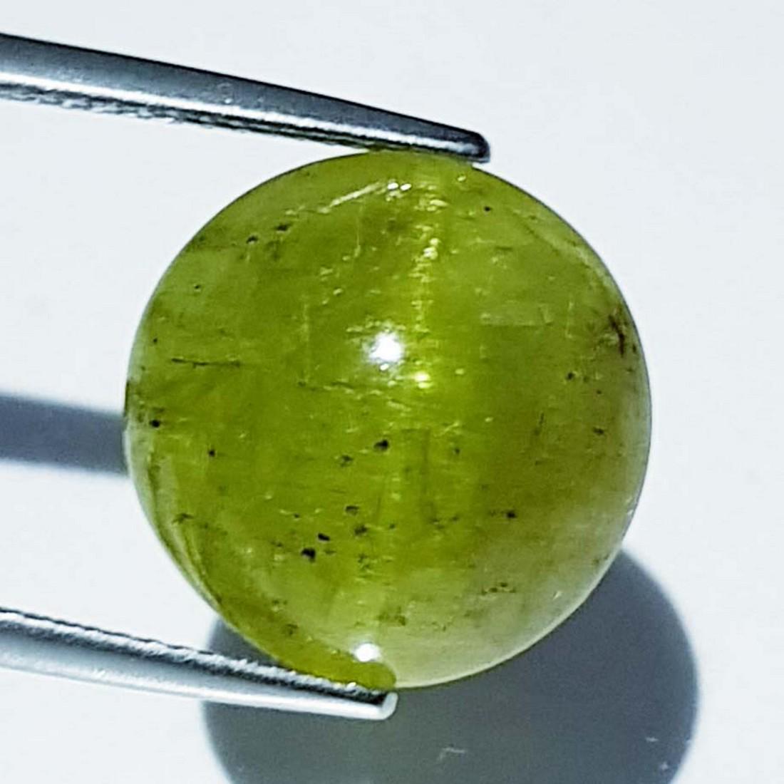 Natural Apatite cat's Eye 16.11 ct: No Reserve! Title: Natural Apatite cat's Eye 16.11 ct Color/Clarity: Opaque Gemstones: Loosegemstone Carat Weights: 16.11 Size/Dimensions: 14.70 x 14.70 x 9.00 Additional Info: Round - Srilanka Shippi