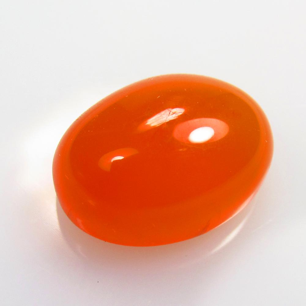 11.13 Ctw Natural Orange Carnelian Oval Cab: No Reserve! Title: 11.13 Ctw Natural Orange Carnelian Oval Cab Stone Clarity: Semi-Transparent Gemstones: Carnelian Carat Weights: 11.13 Size/Dimensions: 16.00 x 12.00 x 7.70 mm Additional Information