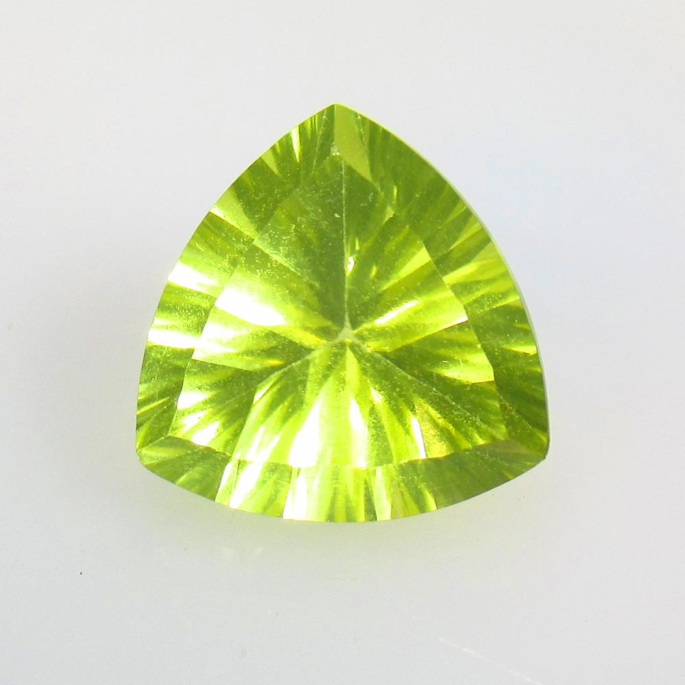 5.63 Ctw Natural Lemon Quartz Concave Cut: No Reserve! Title: 5.63 Ctw Natural Lemon Quartz Concave Cut Stone Clarity: VVS Gemstones: Natural Lemon Quartz Carat Weights: 5.63 Size/Dimensions: 12.20 x 12.20 x 7.90 mm Additional Information: Top