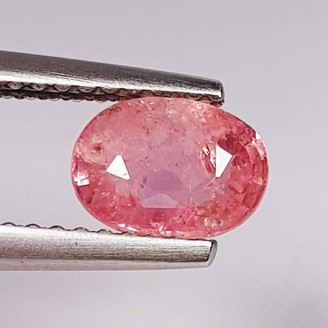 1.30 ct Natural Orange Sapphire: No Reserve! Title: 1.30 ct Natural Orange Sapphire Color/Clarity: Loosegemstone Gemstones: VS Carat Weights: 1.3 Size/Dimensions: 7.10 x 5.20 x 3.50 Additional Info: Oval - Burma Shipping: Domest