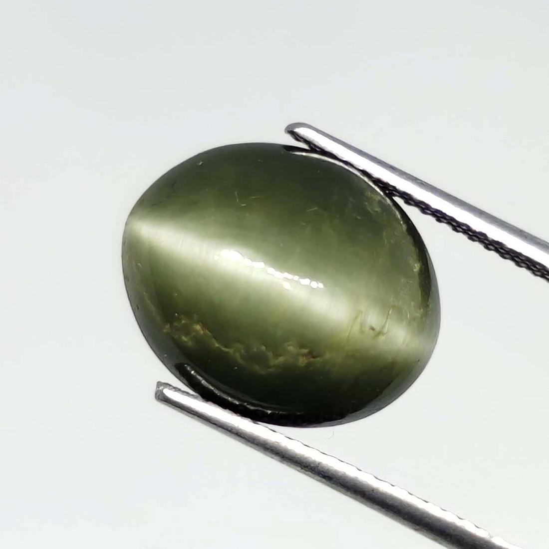 11.25 ct Natural Cat's Eye: No Reserve! Title:11.25 ct Natural Cat's Eye Additional Information:Gemstones: Cat's Eye Carat Weights: 11.25 ct Size/Dimensions: 14 X 12 X 10 mm Materials & Techniques:Cat's Eye Weight Unit:Ct Shippi