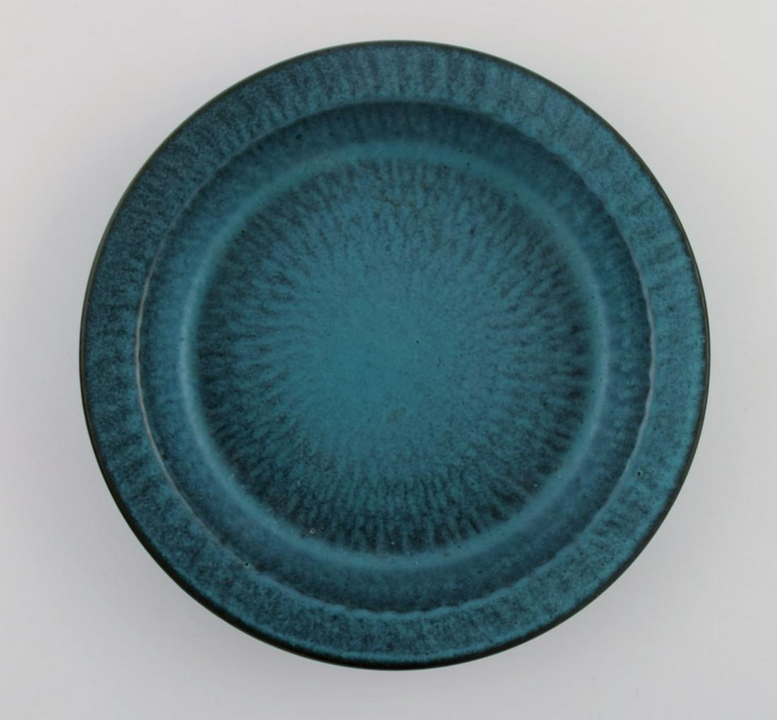 Gunnar Nylund for Nymølle. Round dish / bowl in glazed ceramics. Beautiful glaze in shades of (1 of 5)