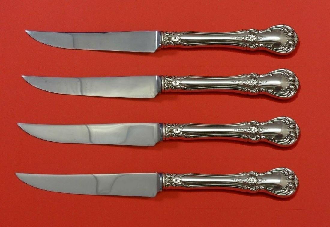 Set of 4 Old Master Sterling Handle Steak Knives (1 of 1)