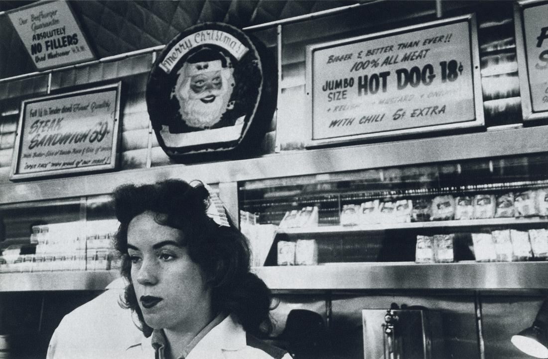 ROBERT FRANK - Ranch Market, Hollywood, 1956: Artist: Robert Frank Title: Ranch Market, Hollywood, 1956 Medium: Photo Litho, 1972, USA Dimensions: 8.85x5.8" Description: Heat Wax Mounted on 8.5x11" Conservation Board Artist Bio: Robert Frank (192