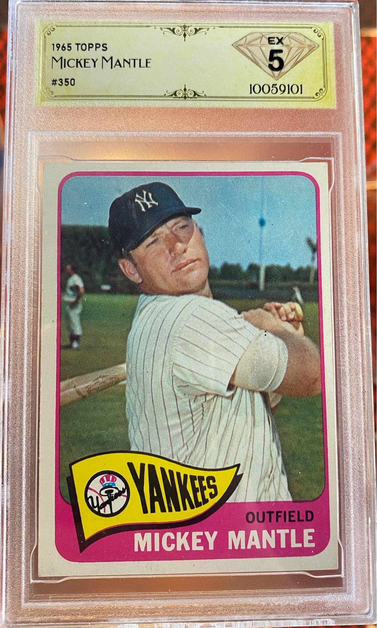 Mickey Mantle New York Yankees 1965 Topps #350 (1 of 1)