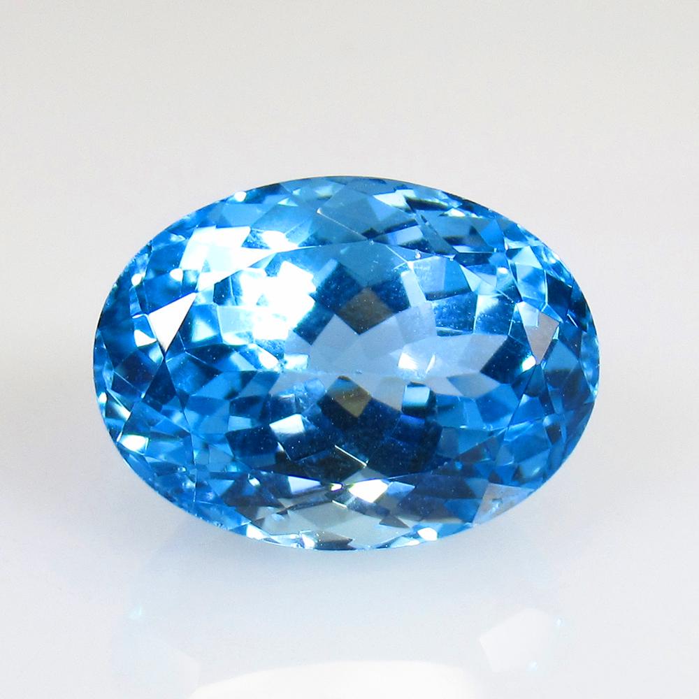 21.55 Ctw Natural Blue Topaz Oval Cut (1 of 2)