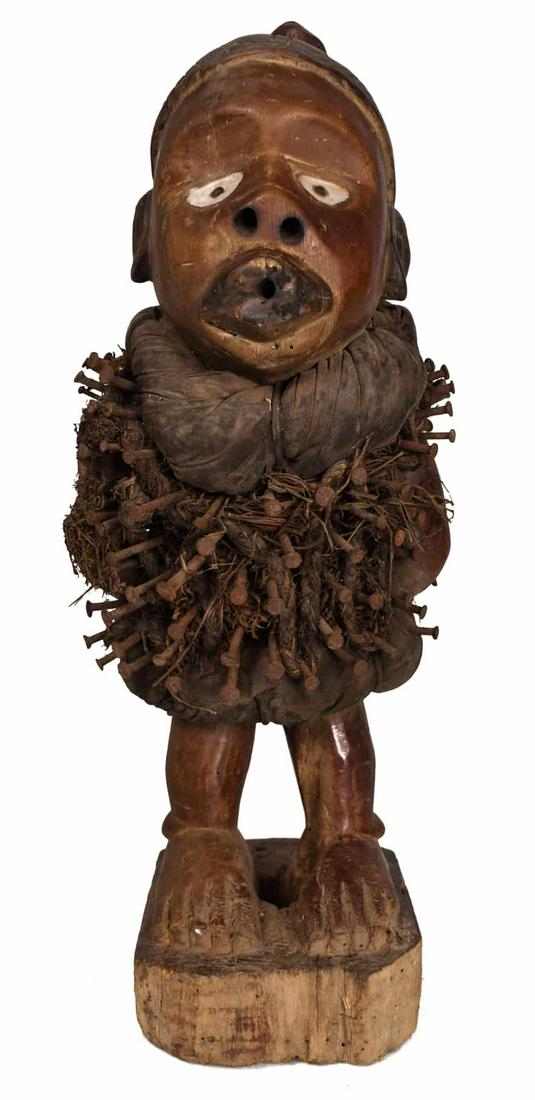 Nkisi Figure - Nail, Wood - Yombe - Congo (1 of 9)