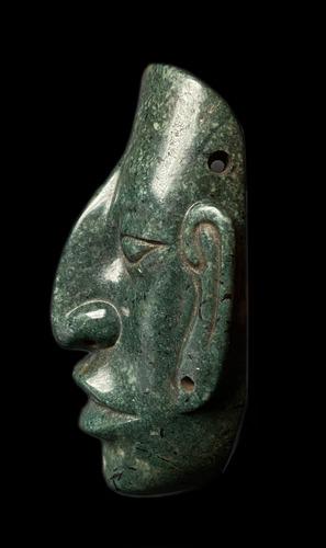 PACAL VOTAN MAYAN MASKETTE - PRECOLUMBIAN (1 of 8)