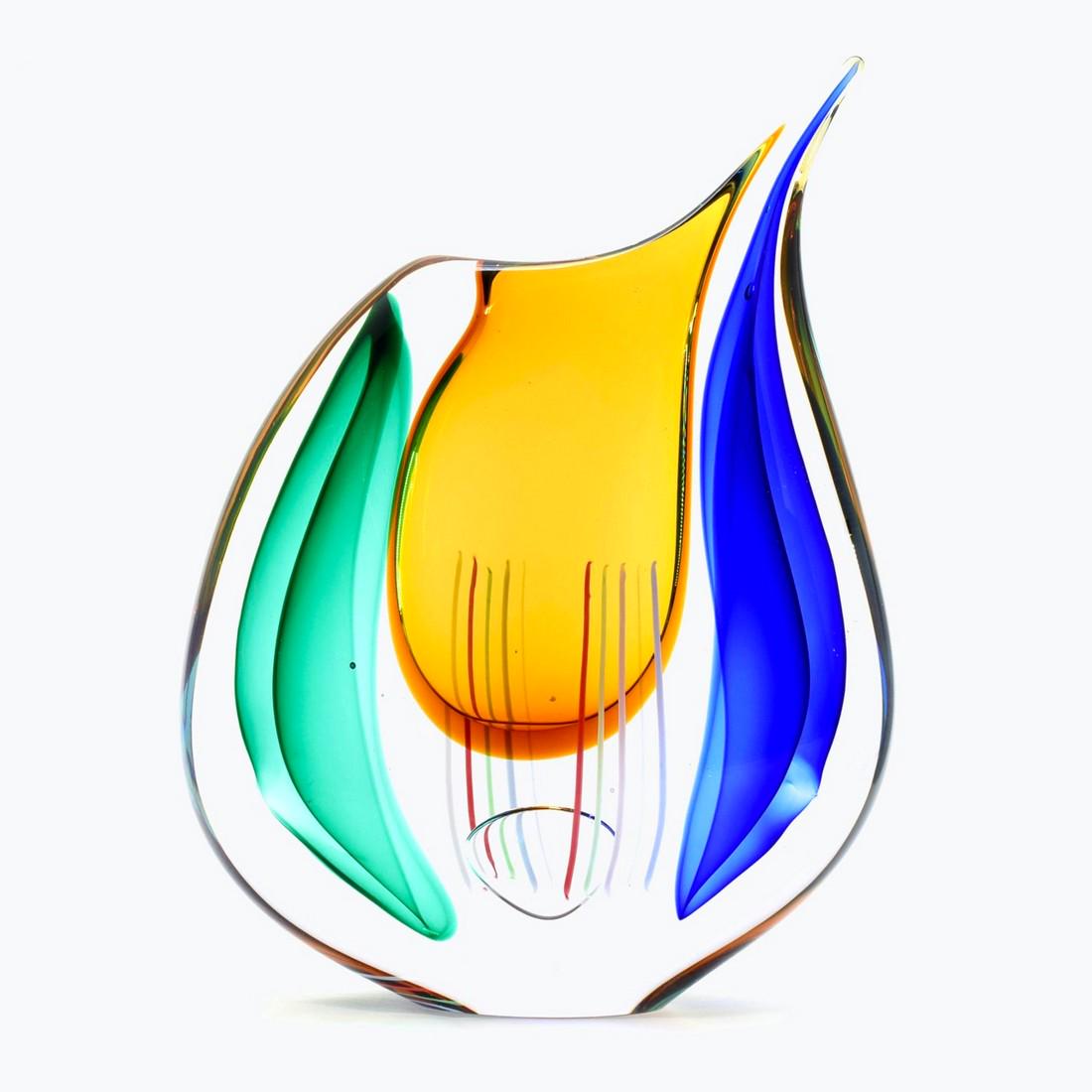 Giualiano Tosi - Murano Glass Incalmo vase Signed (1 of 8)