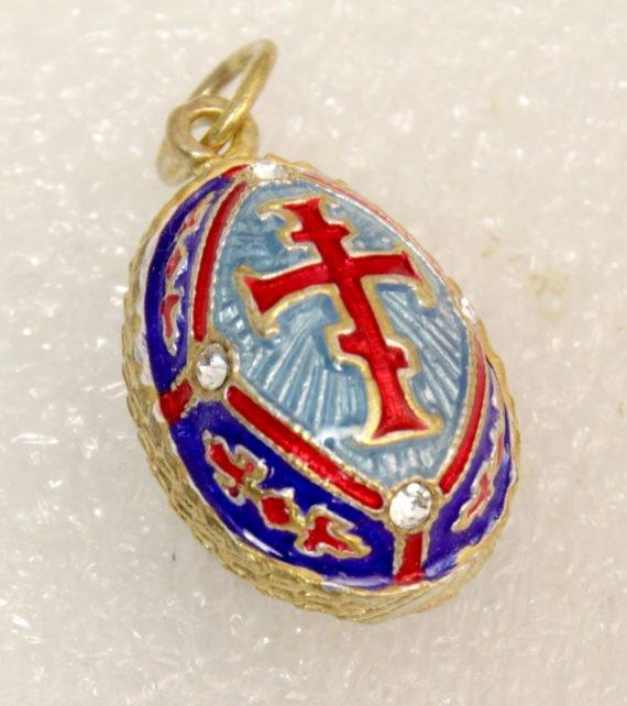 Faberge style egg. Pendant (1 of 2)