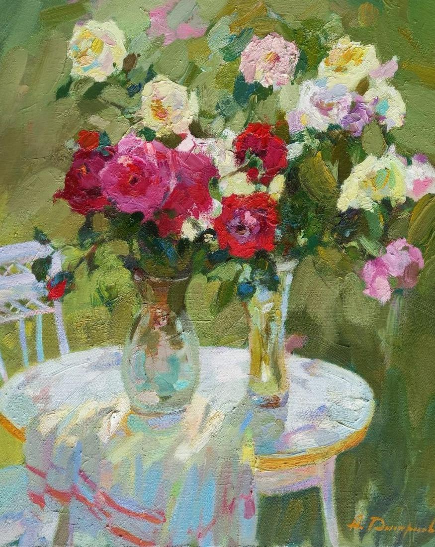 Oil painting Roses Alex Ditriev (1 of 9)