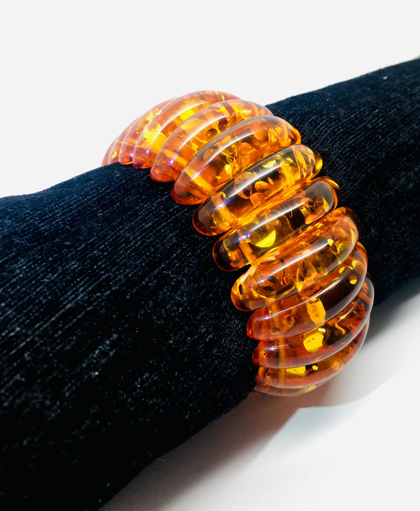 Exquisite Amber Bracelet made from Plate like Amber beads (1 of 12)