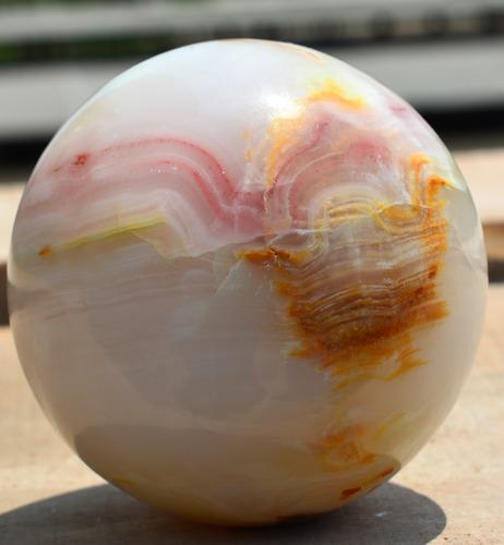 493 Grams Banded Onix Round Sphere ~ 68 MM (1 of 4)