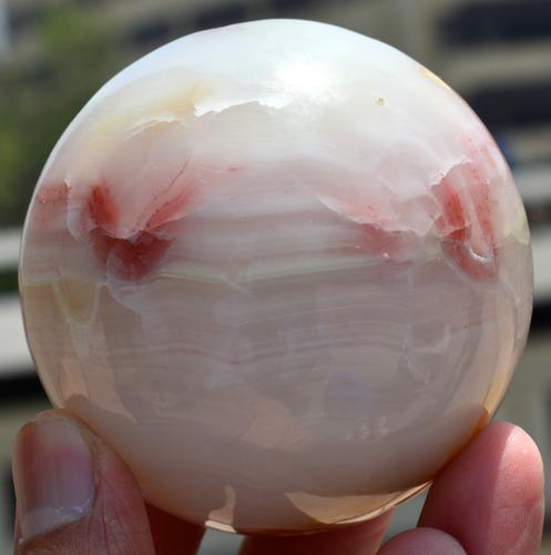 509 Grams Banded Onix Round Sphere ~ 70 MM (1 of 4)