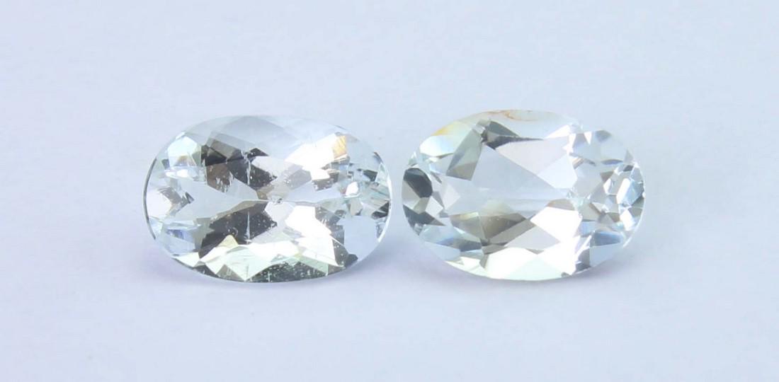 1.30 Cts Natural White Beryl Lot: No Reserve! Title: 1.30 Cts Natural White Beryl Lot Additional Information: Gemstone : Natural Beryl Origin : Brazil Weight : 1.30 Carats Dimensions : 7x5 mm Shape : Oval Cut Number Of Stone : 2 Color