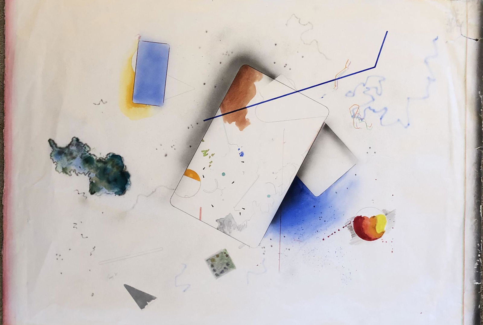 Ernest Posey - Mix Media painting / pencil (1 of 3)