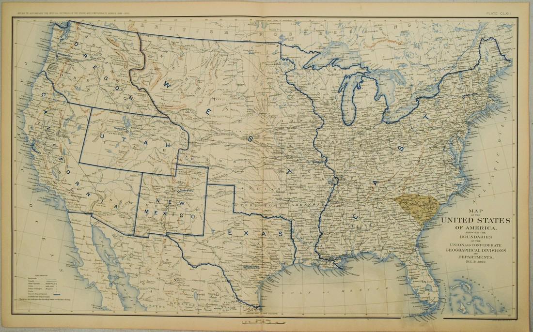 1893 Government Map Of Civil War - 129591753 1 X