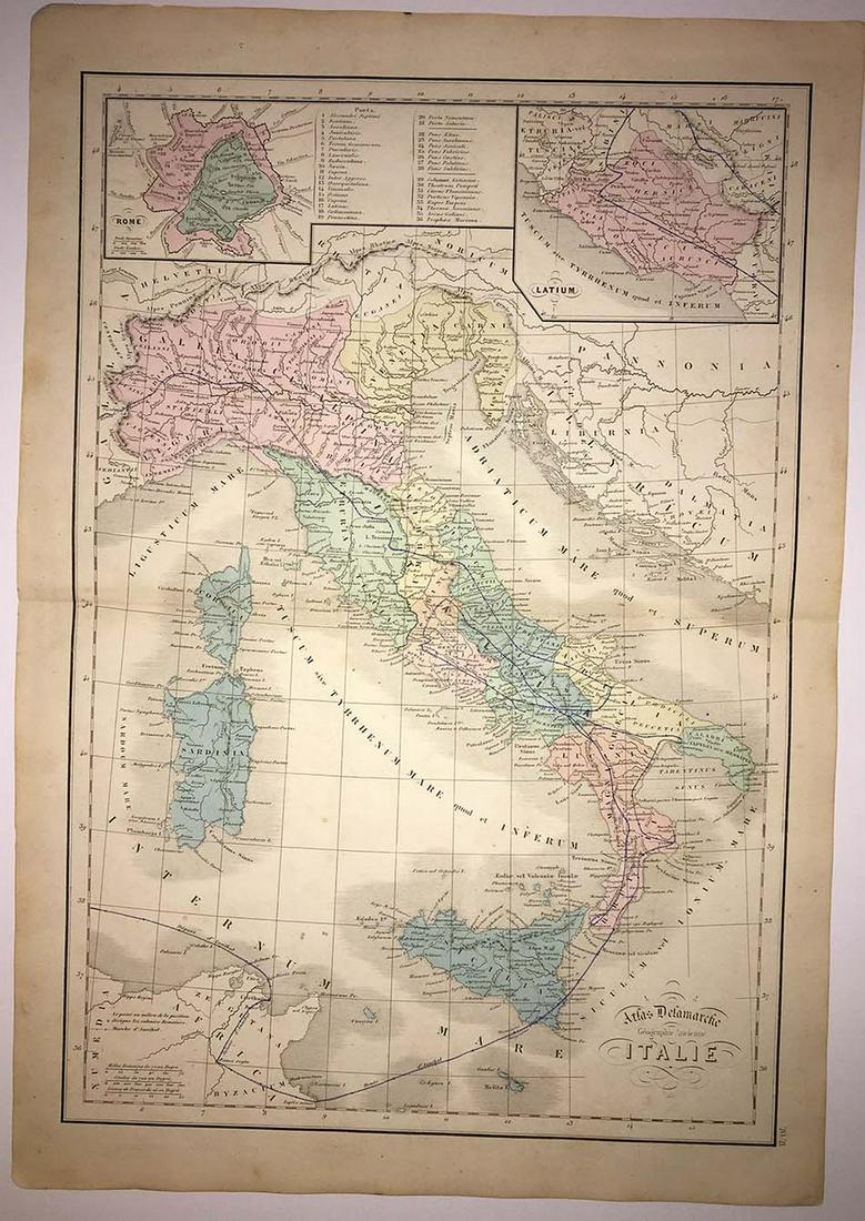 Atlas Delamarche Geographie Ancienne Italie (1 of 1)
