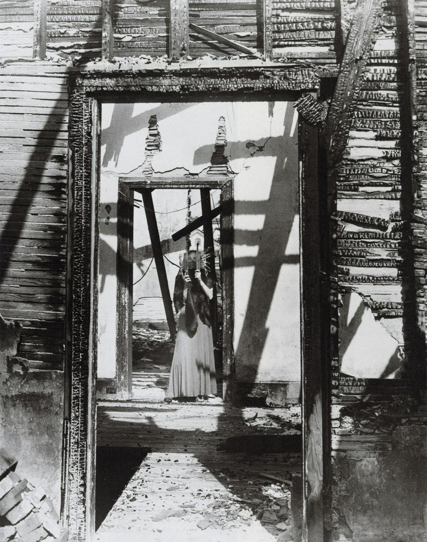 CLARENCE JOHN LAUGHLIN - Spectre of Ruin (No. 2), 1941: Artist: Clarence John Laughlin Title: Spectre of Ruin (No. 2), 1941 Medium: Photo Litho, 1973, USA Dimensions: 6.95x8.85" Description: Heat Wax Mounted on 8.5x11" Conservation Board Artist Bio: Claren