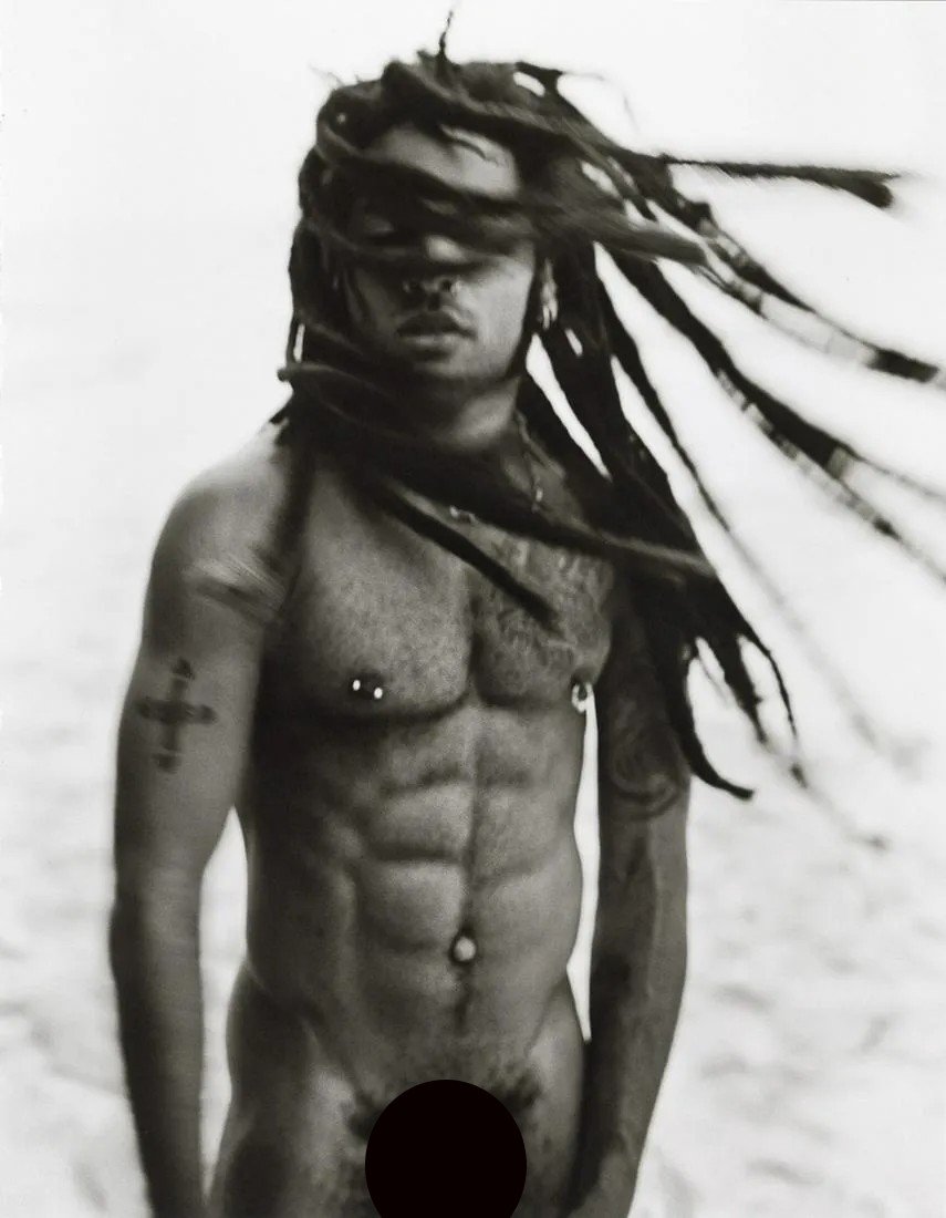 MARK SELIGER - Lenny Kravitz, Nassau, Bahamas, 1998: Artist: Mark Seliger Title: Lenny Kravitz, Nassau, Bahamas, 1998 Medium: Photo Litho, 2018, Italy Dimensions: 10.85x13.95" Description: Heat Wax Mounted on 14x18" Conservation Board Artist Bio: Mark A