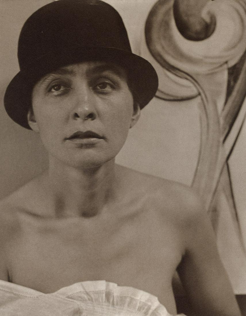 ALFRED STIEGLITZ - Georgia O'Keeffe, 1918: Artist: Alfred Stieglitz Title: Georgia O'Keeffe, 1918 Medium: Gravure, 1978, USA Dimensions: 7.5x9.6" Description: Heat Wax Mounted on 11x14" Conservation Board Artist Bio: Alfred Stieglitz (1864-194
