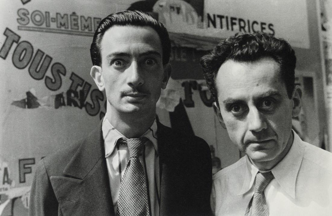 CARL VAN VECHTEN - Salvador Dali and Man Ray, 1934: Artist: Carl Van Vechten Title: Salvador Dali and Man Ray, Paris, June 16, 1934 Medium: Photo Litho, 1993, USA Dimensions: 7.75x5.05" Description: Heat Wax Mounted on 8.5x11" Conservation Board Artist