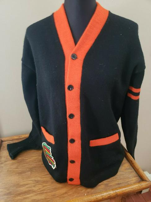 Princeton sweater American Indian beautiful colors wool: Great looking piece in Excellent condition. Bright colors. Looks to be made by Princeton but might not be University. Same colors however. Shipping: Domestic: Flat-rate of $17.00 to anywhere within th