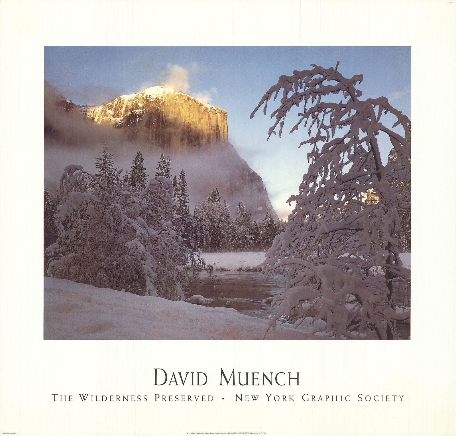 David Muench - El Capitan, Merced River - 1992 Offset Lithograph 29.75" x 31" (1 of 1)