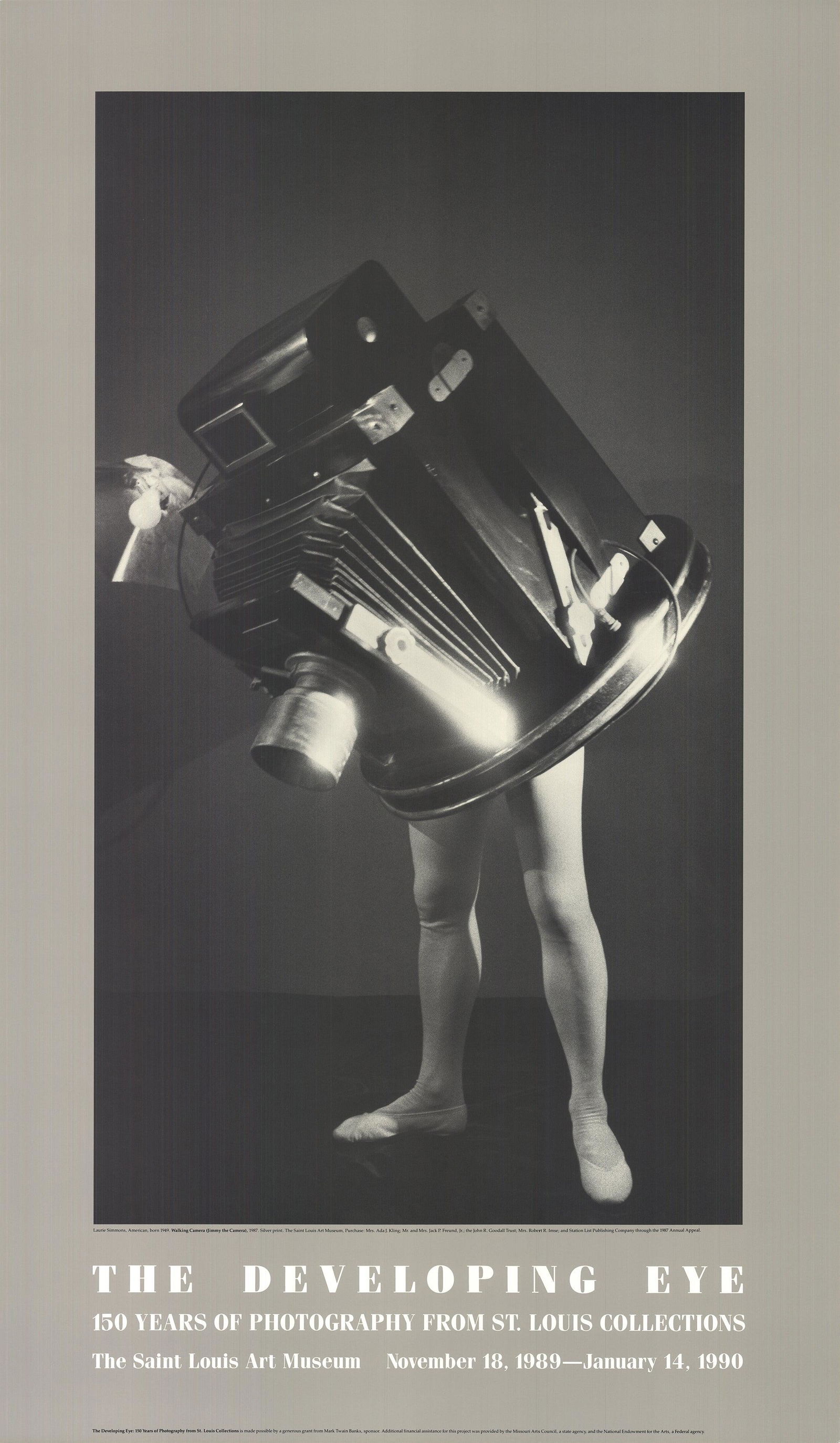 Laurie Simmons - Walking Camera (Jimmy the Camera) - 1989 Offset Lithograph 36" x 21" (1 of 3)