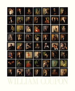 William Coupon - Portraits - 1985 Offset Lithograph 30" x 25": Lot Title: William Coupon - Portraits - 1985 Offset Lithograph 30" x 25" Artist: William Coupon Title: Portraits Description: "Portraits" by William Coupon, 1985 Unsigned Offset Lithograph. Paper size