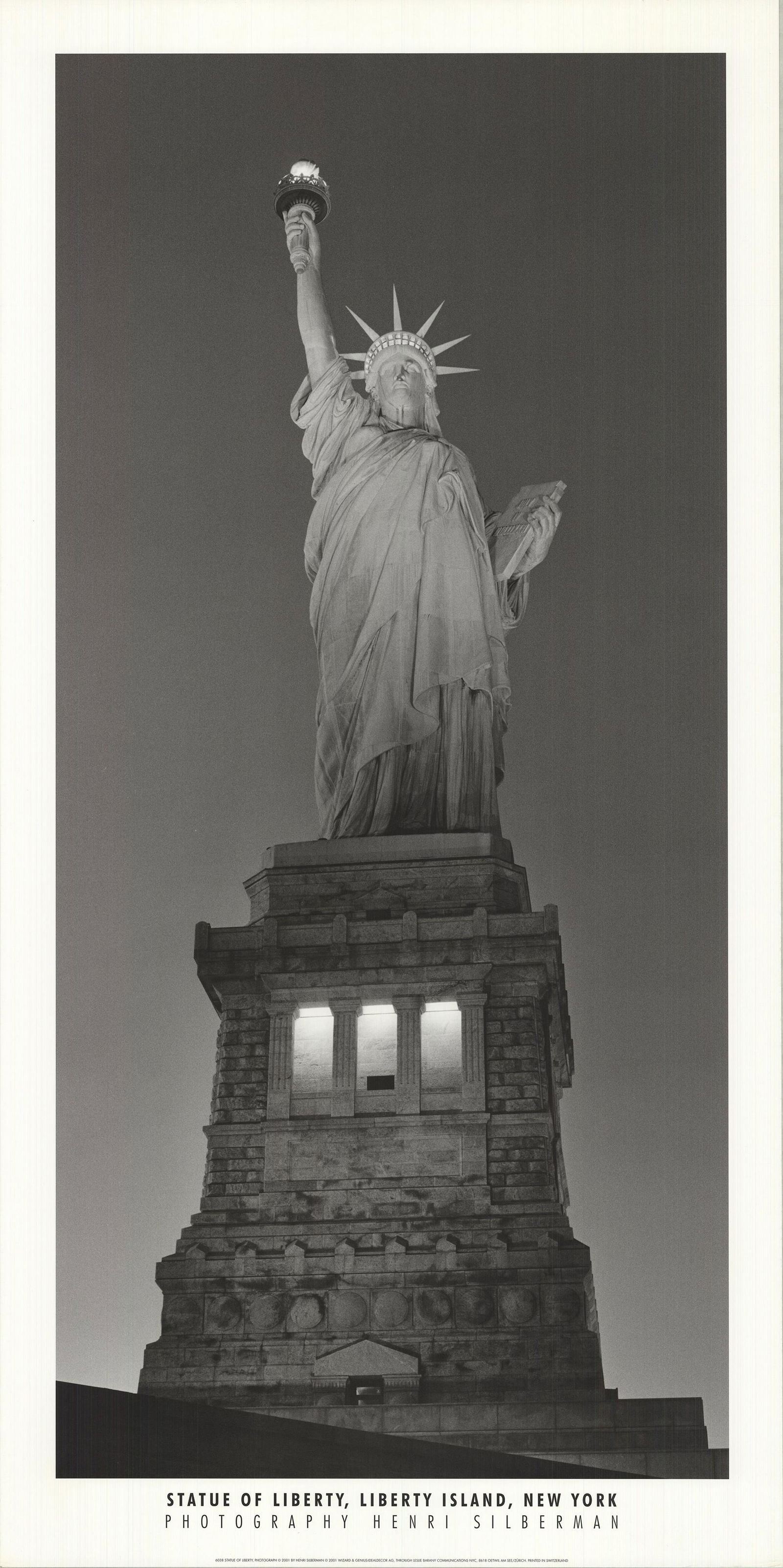 Henri Silberman - The Statue of Liberty - 2001 Offset Lithograph 39.5" x 19.75" (1 of 1)