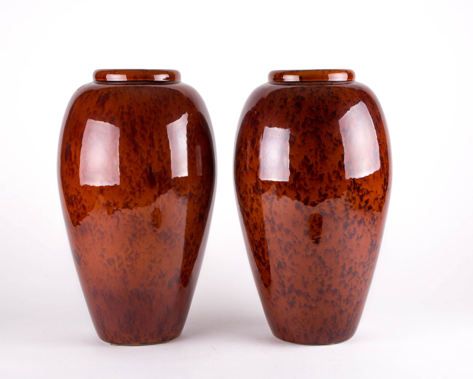 French art deco pair of vase Saint Clement (1 of 4)