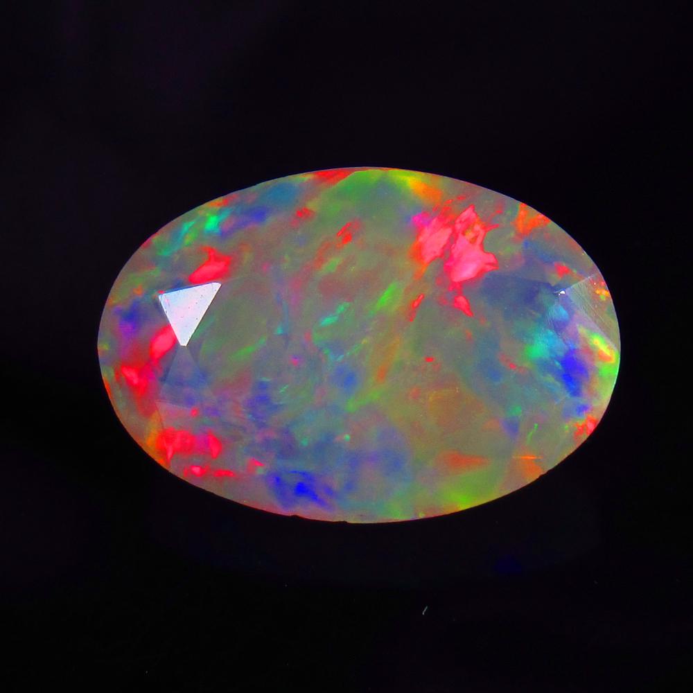 4.46 Ctw Natural Multi-Color Fire Opal Oval Cut (1 of 2)