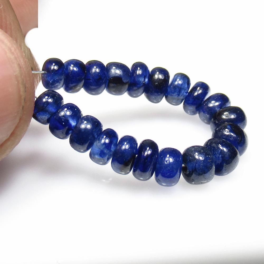 13.54 Ct Natural 20 Blue Sapphire Round Beads (1 of 2)