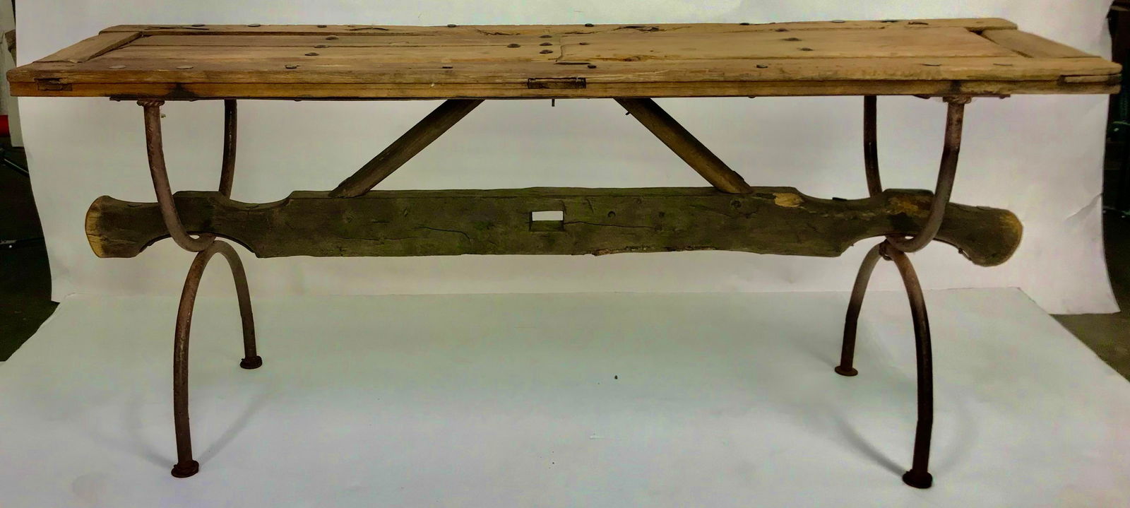 Vintage Rustic Mesquite Console Table (1 of 10)