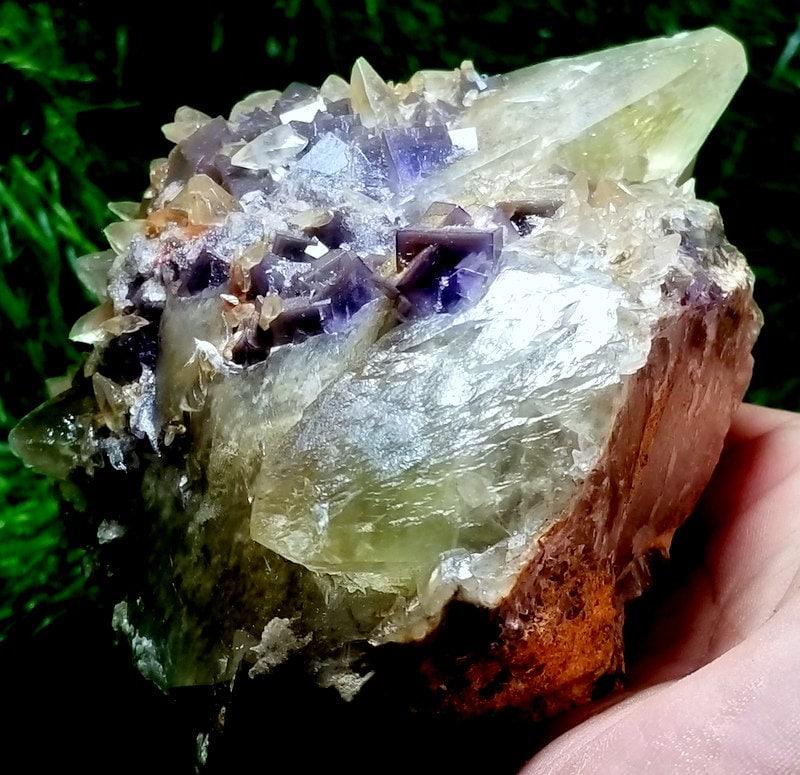 918 Gram Top Quality Blue Flourite With Polished Calcite specimen from Baluchistan Pakistan (1 of 10)
