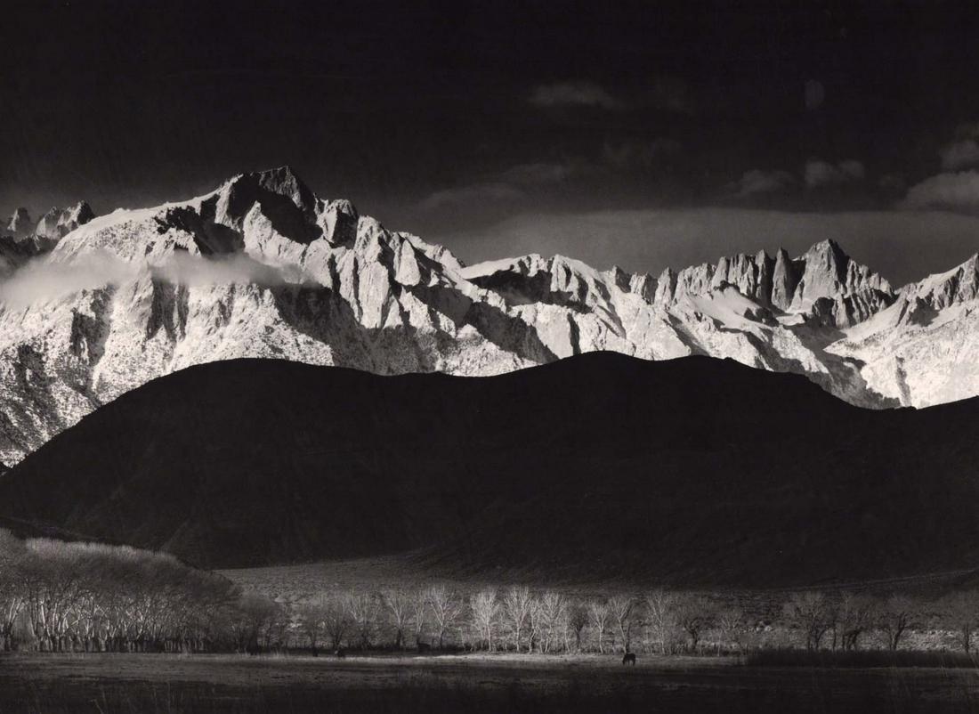ANSEL ADAMS - Winter Sunrise, Sierra Nevada ca1944 (1 of 1)