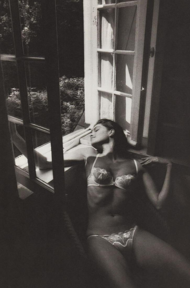 JEANLOUP SIEFF- Lingerie, 1983: Artist: JEANLOUP SIEFF Print Title: Lingerie, 1983 Medium: Duotone Photo-lithograph Printed 1980s in Germany Image size (inches) approx. 9 x 5.75” Jeanloup Sieff (1933-2000) was a French photog