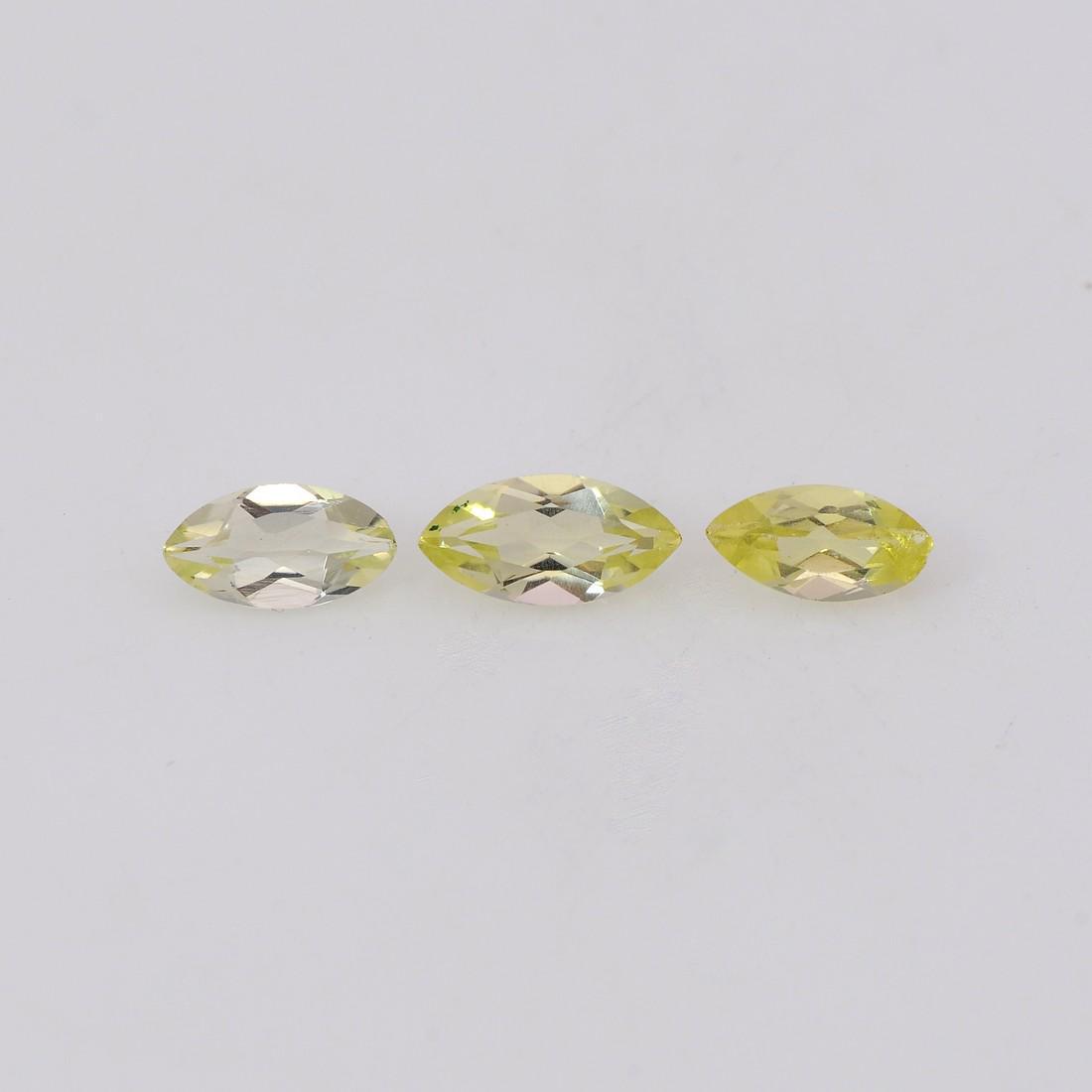 1.7 Carat Yellow Color Marquise Natural Lemon Quartz Loose Gemstone 3 Pieces: No Reserve! Title: 1.7 Carat Yellow Color Marquise Natural Lemon Quartz Loose Gemstone 3 Pieces Additional Information: Specification of Gemstone Stone : Lemon Quartz Shape : Marquise Size : 3H x 8L x