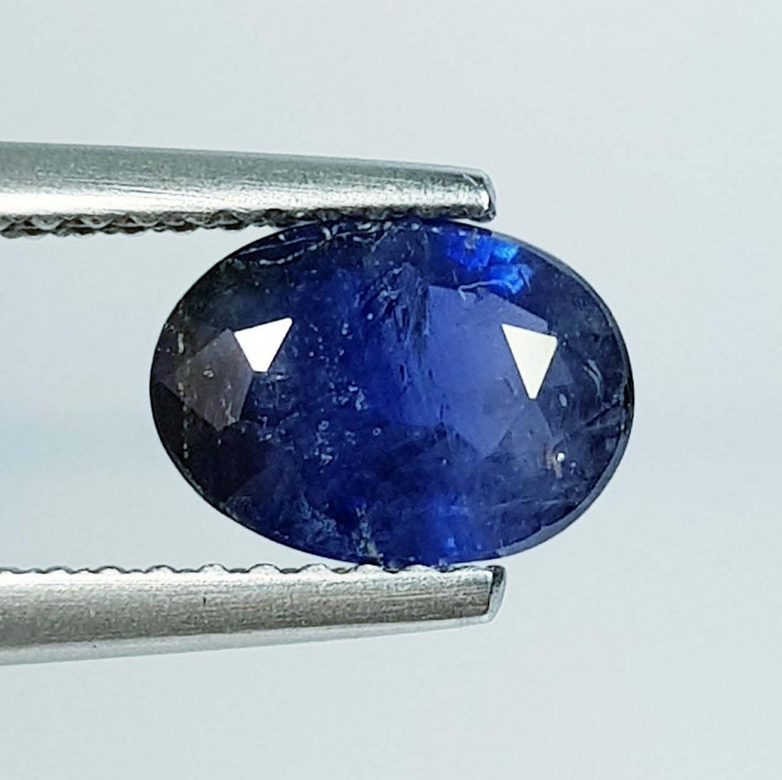 1.46 ct Natural Blue Sapphire: No Reserve! Title: 1.46 ct Natural Blue Sapphire Color/Clarity: Blue / VS Gemstones: Loose Gemstones Carat Weights: 1.46 Size/Dimensions: 8.10 x 6.00 x 3.40 Additional Information: Oval - Burma Shippi