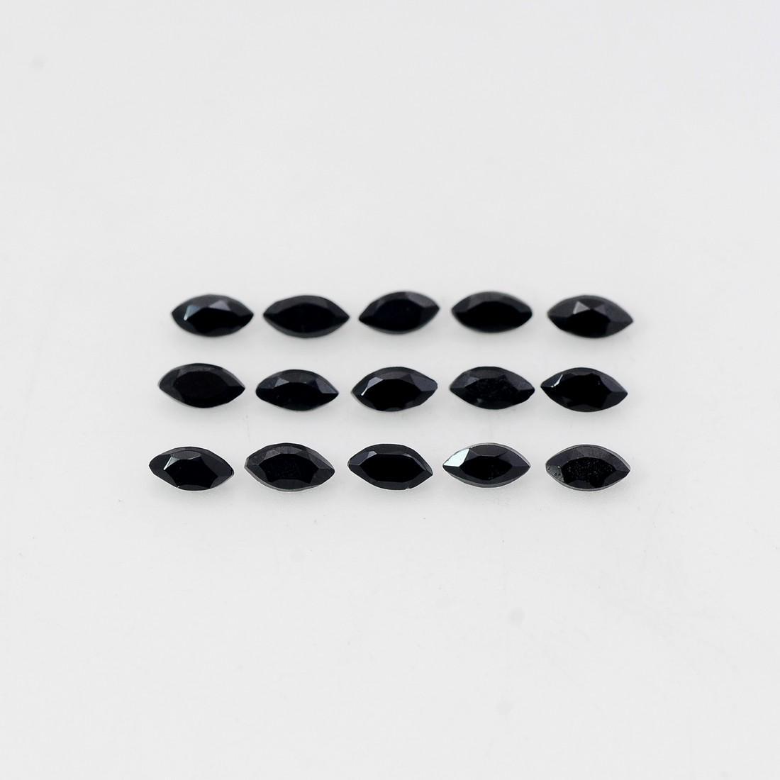 1.9 Carat Black Color Marquise Natural Black Spinel Loose Gemstone 15 Pieces: No Reserve! Title: 1.9 Carat Black Color Marquise Natural Black Spinel Loose Gemstone 15 Pieces Additional Information: Specification of Gemstone Stone : Spinel Shape : Marquise Size : 1.5H x 4L x 2W 