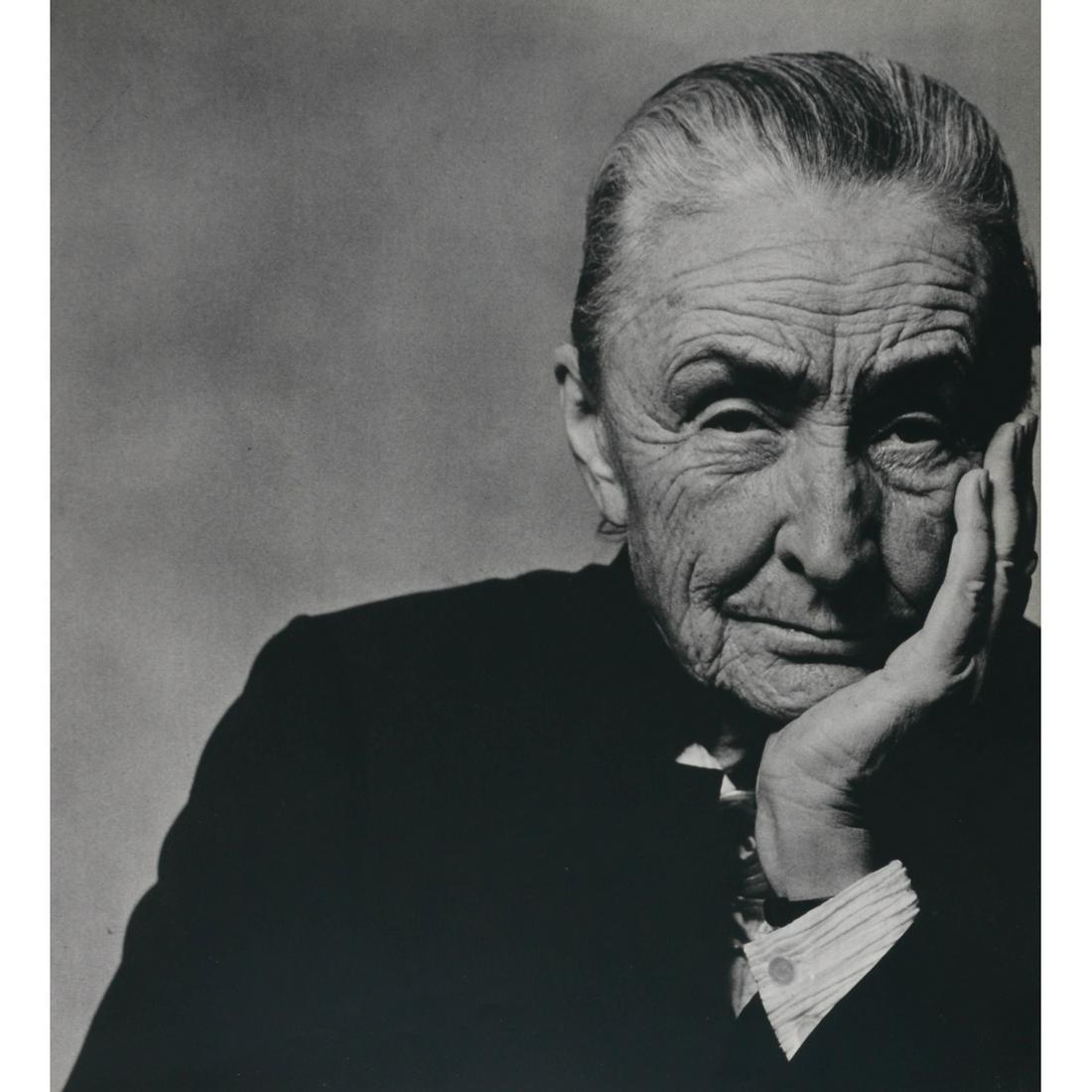 PHILIPPE HALSMAN - Georgia O'Keeffe: Artist: PHILIPPE HALSMAN Print Title: Georgia O'Keeffe Medium: Sheet-Fed Gravure Printed in 1970's Printed in Italy Image Size approx: 11 x 10 inches Philippe Halsman (1906-1979) was an American portr