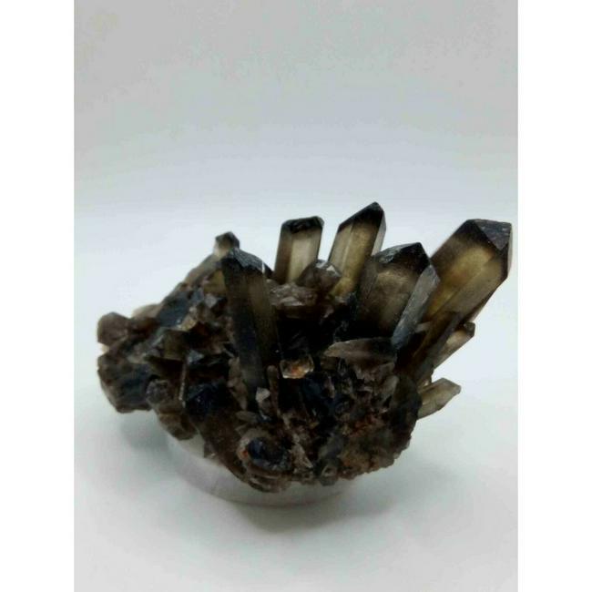 Natural smoky quartz stone mineral crystal cluster (1 of 5)