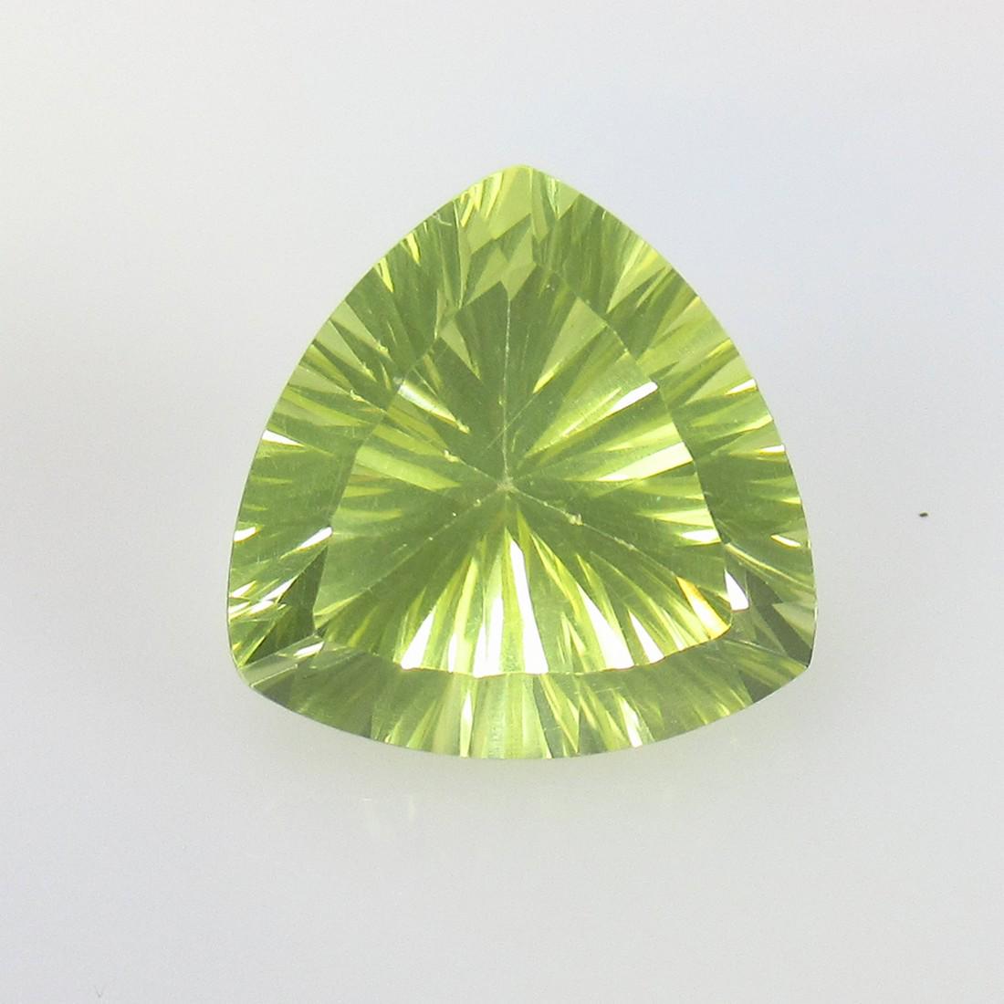 5.26 Ctw Natural Lemon Quartz Concave Cut: No Reserve! Title: 5.26 Ctw Natural Lemon Quartz Concave Cut Stone Clarity: VVS Gemstones: Natural Lemon Quartz Carat Weights: 5.26 Size/Dimensions: 11.90 x 11.90 x 8.10 mm Additional Information: Top