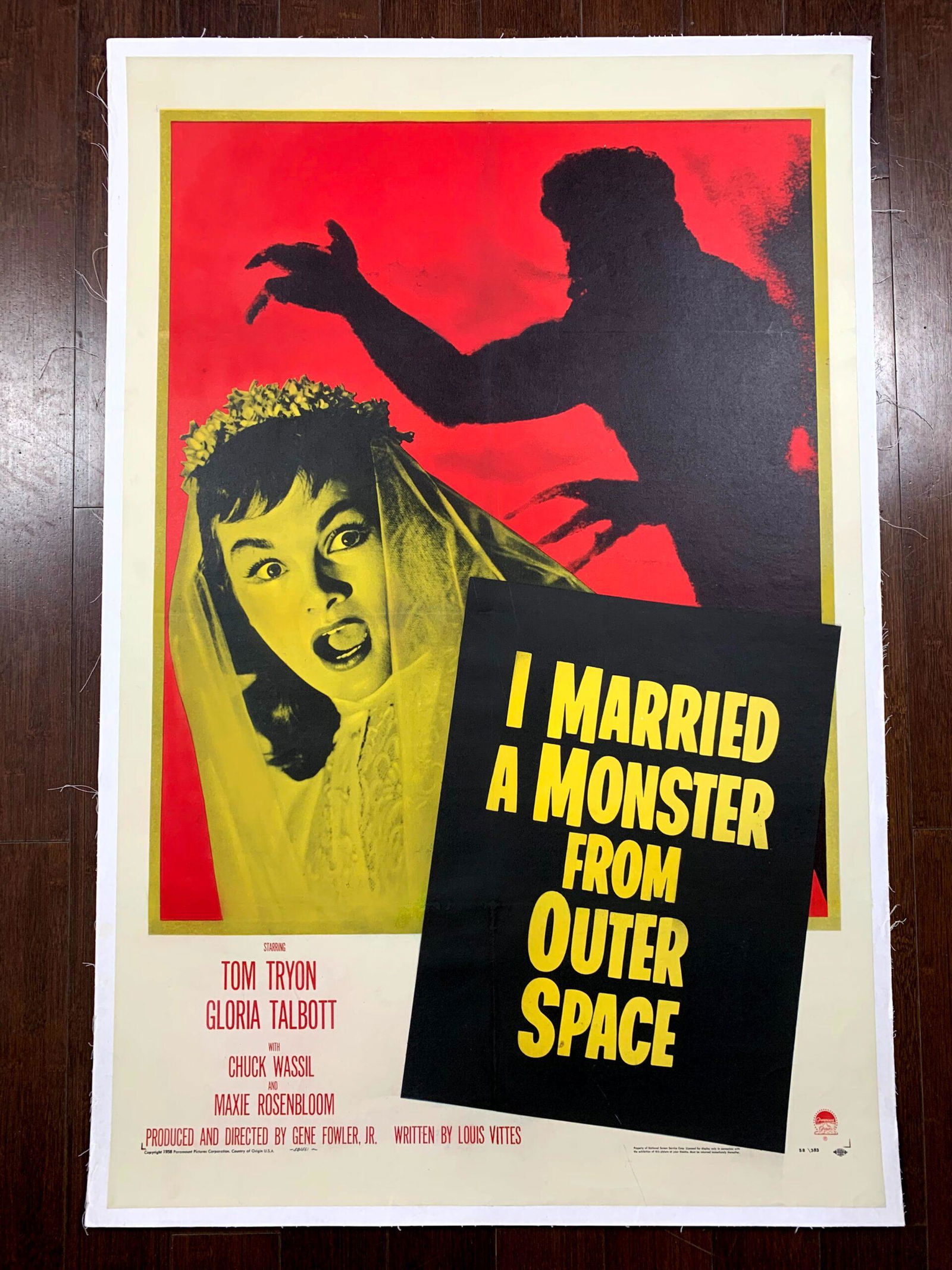I Married A Monster From Outer Space - B (1958) US One Sheet Movie Poster LB (1 of 5)