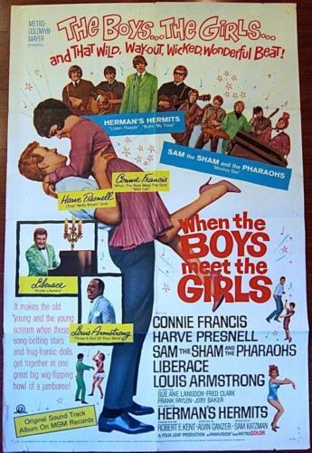 When The Boys Meet The Girls - Louis Armstrong (1965) US One Sheet Movie Poster (1 of 3)